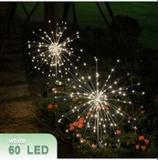 Resim Sunshine022 Beyaz 60 Led 8 Mod Bahçe Aydınlatma Akıllı Sensör Solar Dış Mekan Beyaz 