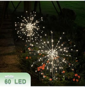Resim Sunshine022 Beyaz 60 Led 8 Mod Bahçe Aydınlatma Akıllı Sensör Solar Dış Mekan Beyaz 