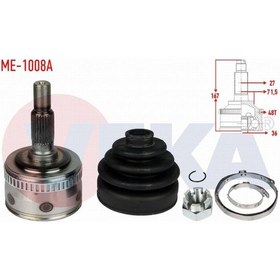 Resim Mercedes Vıto 638 108 Cdı Abslı 48 Dıs 27x36x71,5 Uzunluk 167mm 97-03 Aks Kafası Sol-sağ Ön Dış 