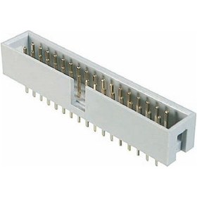 Resim Pcb Konnektör 10 Pin Erkek Kilitsiz Düz, Header, 10 Contacts, Straight, Pitch 2.54mm X 2.54mm-32491 