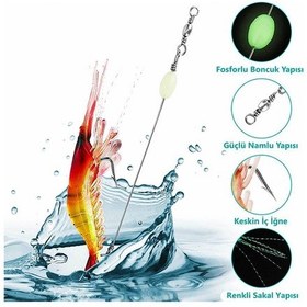 Resim MSO Olta Balıkçılık Fosforlu Silikon Karides Yapay Yem 