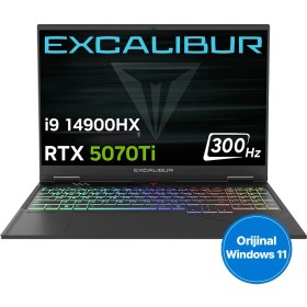 Resim Casper Excalibur G920 i9-1490HX 64GB 4TB RTX5070TI 300HZ 16" W11H Gaming Laptop G920.1490-ENP0A-E 