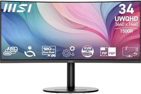 Resim MSI 34" MODERN MD342CQP Kurumsal Monitör, UWQHD Kavisli 1500R VA 120Hz 1ms, Adaptive-Sync, Type-C 
