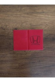 Resim EFE DERİ Honda Deri Dikişli Araç Ruhsat Kılıfı Kabı Ruhsatlık Ruhsat Koruyucu 