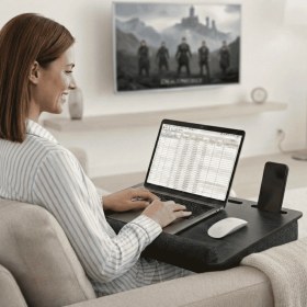 Resim VigoWood Minderli Laptop Sehpası ANTIK-LS027 