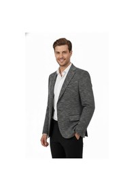 Resim Suitmen Erkek Tek Spor Ceket Çift Yırtmaçlı Bgl-st04981 Füme 