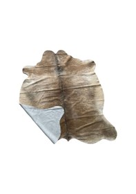 Resim Doğal Renkli Dana Postu Halı - Naturel Halı Post Sütlü Kahve 