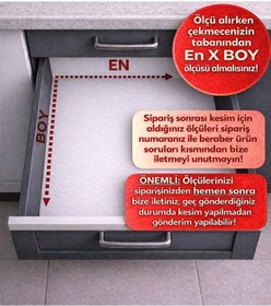 Resim Çekmece İçi Kaşıklık Ve Kepçelik Düzenleyici Antrasit 78x49 Cm 69x40 Cm Kadar Kesilebilir Antrasit 