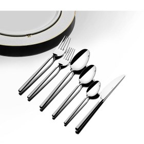 Resim Gloria Saten 6 Kişilik 36 Parça Çatal Kaşık Bıçak Takımı 