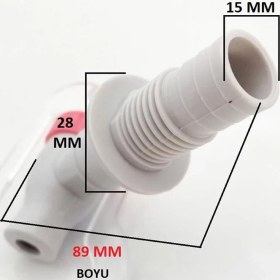 Resim Silver Su Sebili Musluğu Sıcak Kırmızı Dıştan Dişli Ölçülere Dikkat Ediniz 