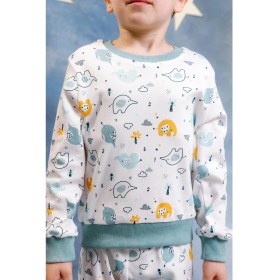 Resim Perendi Erkek Çocuk %100 Pamuk Pijama Takımı 