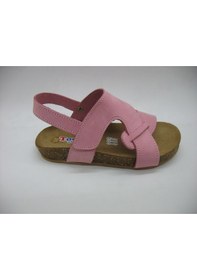 Resim Toddler 256 Anatomik Deri Mantar Taban Çapraz Sandalet 21-25 Pembe 