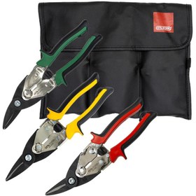 Resim CETA FORM J04-R03 Mafsallı Sac Makası Takımı (Deri Çantalı) 