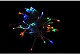 Resim caju art & decoration 3 m 30 Led Şeffaf Kablo Rgb Renkli Pilli Led Işık Süs 
