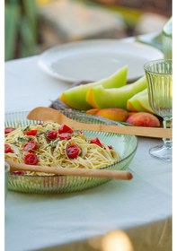 Resim Rakle Splendid Cam 2'li Salata Kasesi Seti Yeşil 25 Cm - 30 Cm Renkli 