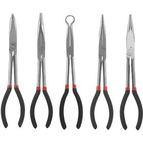 Resim Xiaaokeji Uzun İğne Burunlu Pense Seti, 5'i 1 Arada 11 İnç Buji 