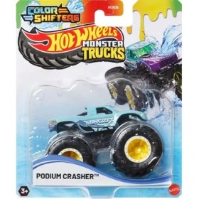 Resim Hot Wheels Monster Trucks Renk Değiştiren Araçlar Podium Crasher JDV84 