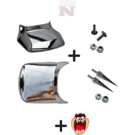 Resim Cg Nikel Ön Arka Tozluk Takımı+2 Adet Sivri Vida+2 Adet Şapkalı Vida+4 Adet Somun Seti+tzmanya 