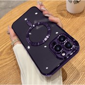 Resim UnDePlus Apple Iphone 13 Pro Max Kılıf Magsafe Kamera Lensli Korumalı Şeffaf Silikon Kapak 