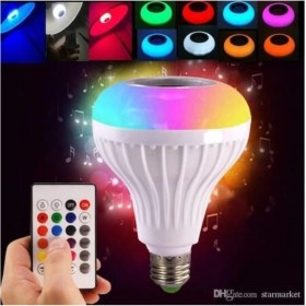 Resim Mobee Bluetooth LED Ampul 1-10W RGB E27 - Uzaktan Kumandalı, Hoparlör ve MP3 Çalar Özellikli Akıllı RGB Lamba 