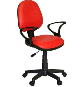 Resim Türksit Kozmo Şef Koltuk Deri Kirmizi 