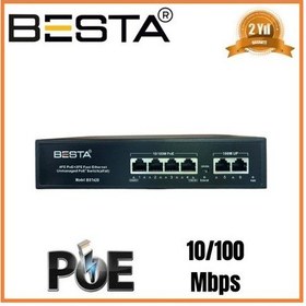 Resim 6 Port Poe Switch 10/100 Mbps Masaüstü 4 Port Poe Bst620 