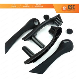 Resim Renault Megane 2 için Ön İç Kapı Tutamak Siyah 7701475315-16 N11.15209 