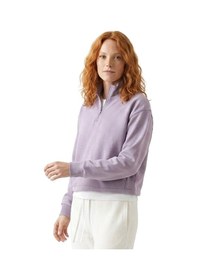 Resim Sportive Cleo Zip Neck Kadın Lila Günlük Stil Sweatshirt 26yk0006-lıl Pembe 