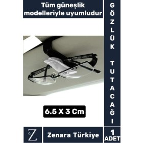 Resim Dayanıklı Araç Içi Tüm Güneşlikler Için Hasar Önleyici Kart Ehliyet Ruhsat Gözlük Tutacağı Klips 