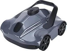 Resim Robotic Pool Cleaner,Cordless Pool Vacuum Robot,1076 Sq.Ft Coverage with 130 Mins Runtime, Fast Charging, Powerful Suction, Self - Parking Automatic Swimming Pool Cleaning Machine 