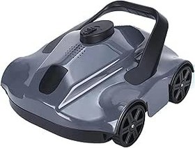 Resim Robotic Pool Cleaner,Cordless Pool Vacuum Robot,1076 Sq.Ft Coverage with 130 Mins Runtime, Fast Charging, Powerful Suction, Self - Parking Automatic Swimming Pool Cleaning Machine 