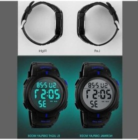 Resim Bosphorusboutique02 Skmeı 1068 Erkek Su Geçirmez Spor Dijital Saat, Öğrenci Modası, Armygreen, 47mm, 50m Su Geçirmez Çok Renkli 