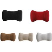 Resim Araba Hafızası Pamuk Kafalık Koruyucu Servikal Omurga Koltuğu Uyku Yastığı Kırmızı 