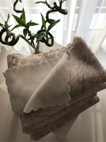 Resim Kahverengi Damar Desenli Süngerli Koltuk Örtüsü 