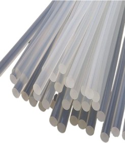 Resim Solid 7mm X 30cm Ince Mum Silikon 20 Adet Ince Silikon Tabancasına Uyumlu 