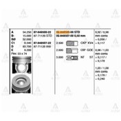 Resim Piston Segmanlı Sorento 170hp / H-1 050 87-71120-050 