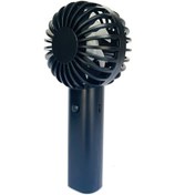 Resim Mini El Tipi Taşınabilir Vantilatör Pil İle Çalışan Usb Şarj Edilebilir Siyah, 