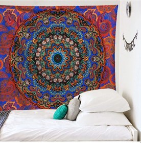 Resim Yunboo Mandala Desenli Ev Dekoru Duvar Kilimi Plaj Havlusu 200x150 Cm Tüylü Yüzey Ev İçi Konfor Ve Pratik Kullanım Gt-000561 