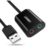 Resim Ugreen 2.1 USB Ses Kartı Siyah Ugreen