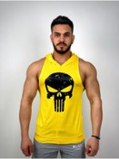 Resim BLACK - Punisher Kapşonlu Fitness Atleti 