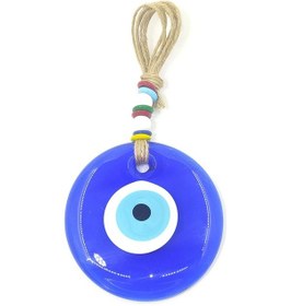 Resim Nazar Boncuğu Cam Duvar Süsü 