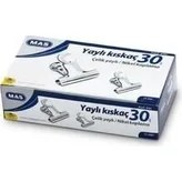 Resim Daisy Store Beyaz Metal Kıskaç Yaylı 30 Milimetre, 2 Düzinelik Kutu 
