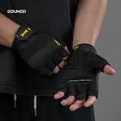 Resim 1 Çift GOUNOD Ağır Hizmet Tipi Ağırlık Kaldırma Eldiveni - Kaymaz Tutuş, Ayarlanabilir Toka Kapatma, Ergonomik Tasarım, Spor Salonu, Vücut Geliştirme, Barfiks için 