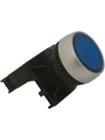 Resim Supu TJ2533-0AM40-J10 / Tj2 Serisi Saten Çerçeveli, Işıklı ve Yaylı Buton Seti, Mavi (1no, 24 Vac/dc) 