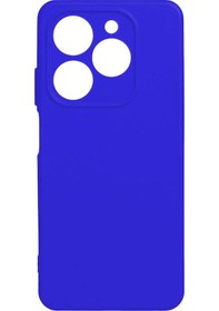 Resim Tecno Spark 20 Kılıf Biye Yumuşak Silikon Case Mavi 