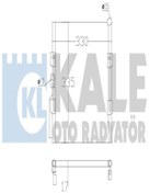 Resim KALE 386800 Klima Radyator (Honda: CIVic 91-95) 330×335×17 (WK912428) 