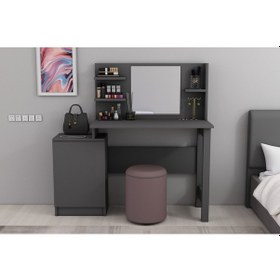 Resim Derya Dekor Jeni Makyaj Masası Antrasit 