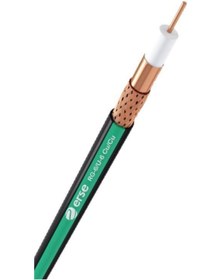 Resim Erse Uydu Anten Kablosu Çanak Anten Kablosu Rg 6/u-6 50 Mt. Yeşil-siyah 