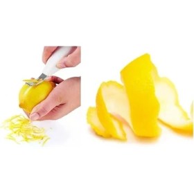 Resim Elektronikçim Limon Soyacağı - Ev Limonatası Için Limon Sıyırıcı 