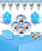 Resim Patron Bebek 24 Kişilik Doğum Günü Parti Süsleri Malzemeleri Seti 